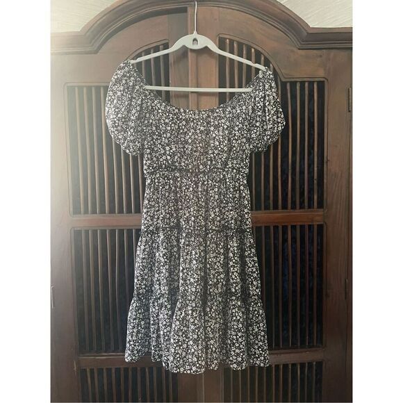 Bailey Blue Black / White Floral Mini Dress - Picture 7 of 7